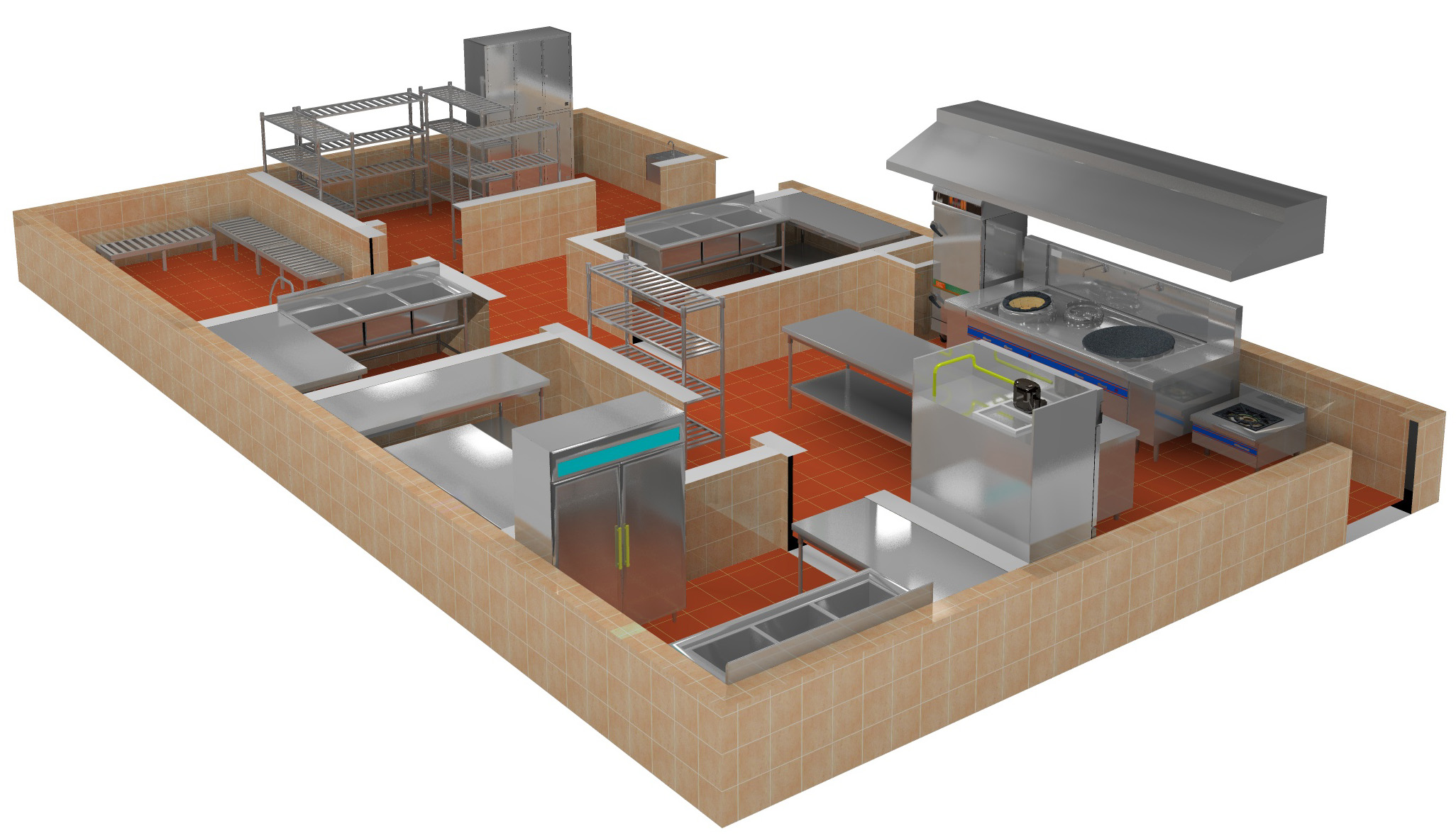 商用廚房設計圖2
